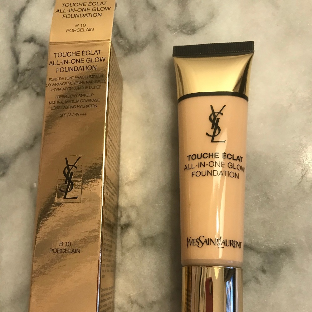 NIB, YSL All in One Glow Foundation, shade B10